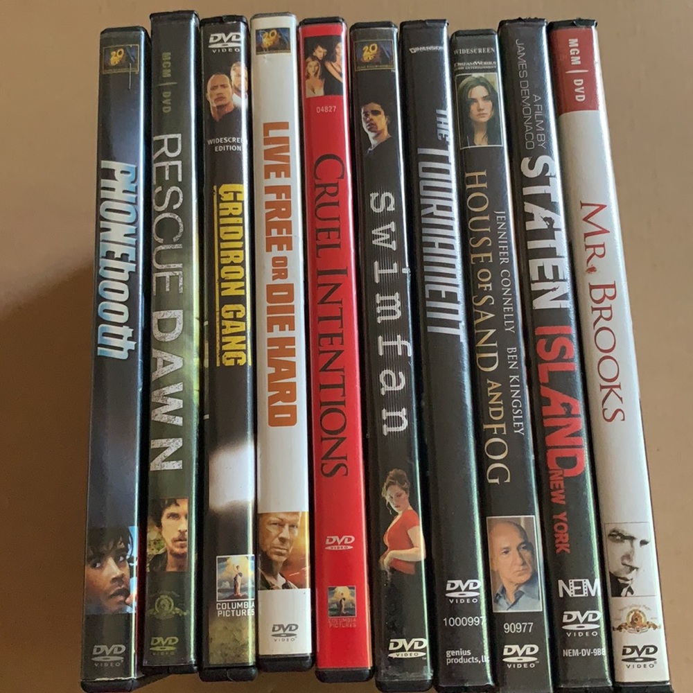 DVD Movies Bundle of 10